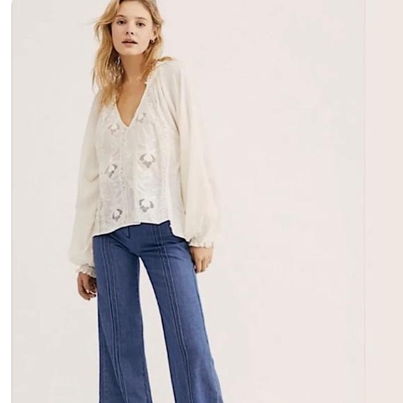 Free People Sivan Embroidered Blouse - Picture 3 of 6